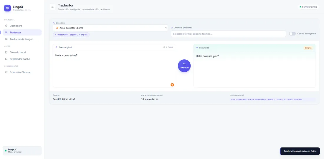 LingoX — suite de traducción inteligente